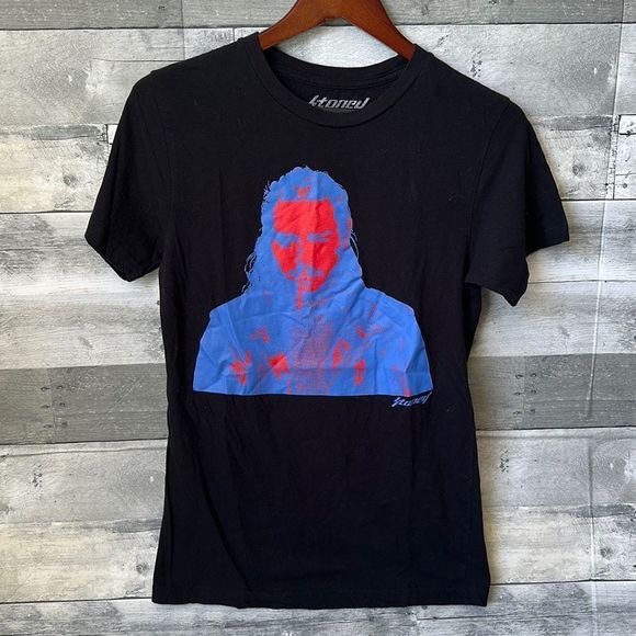 Post Malone Other - Post Malone Red & Blue Photo T-Shirt Mens Small